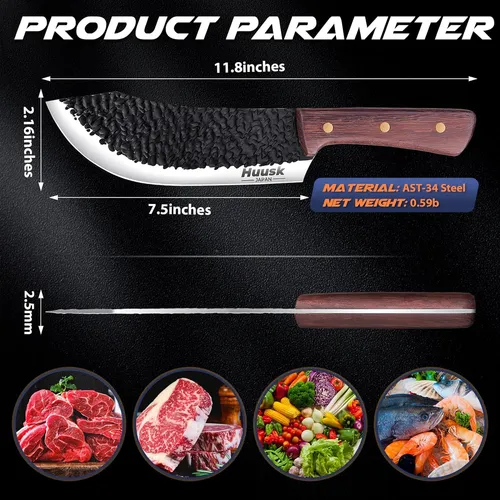 Huusk Knives Cuchillo De Carnicero - 7 Cuchillo De Carni...