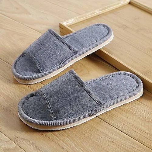 Pantuflas Para Spa - 6 Pair Of Open Toe Breathable Slippers,