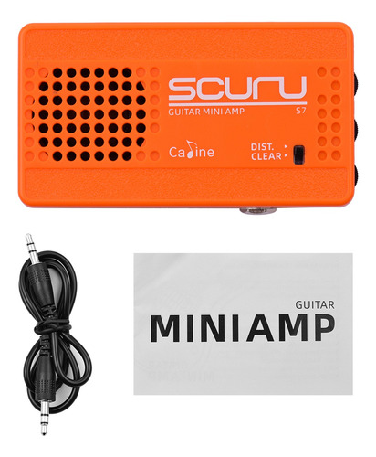 Imagen 4 de 9 de Caline S7 Portátil Guitarra Mini Amplificador Altavoz 3w Con