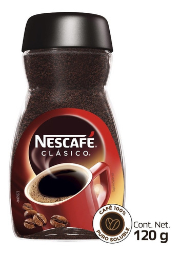Cafe Nescafe Clasico 120gr (1 Pieza)