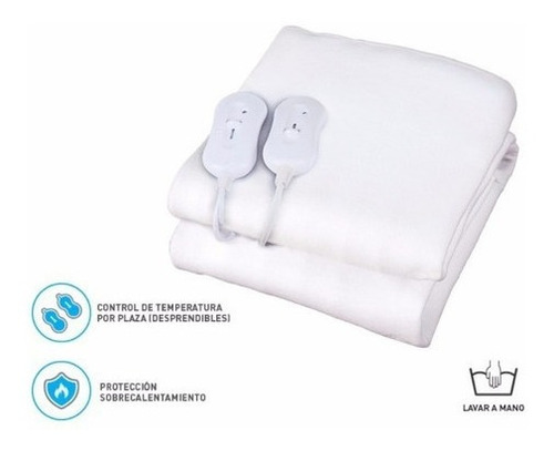 Imagen 1 de 11 de Manta Térmica Polar Calienta Cama Silfab 3-temp Mtd-100