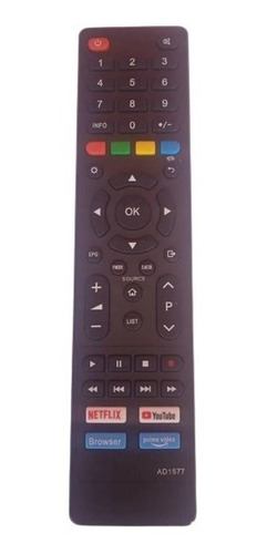 Control Remoto Para Tv Aiwa Smart Tv Modelo: Aw39b4sm