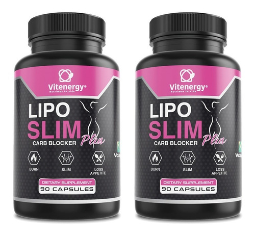 Pack 2 Lipo Slim- Bloqueador Carbohidratos - Control De Peso