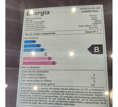 Nissan Versa 1.6 Exclusive At