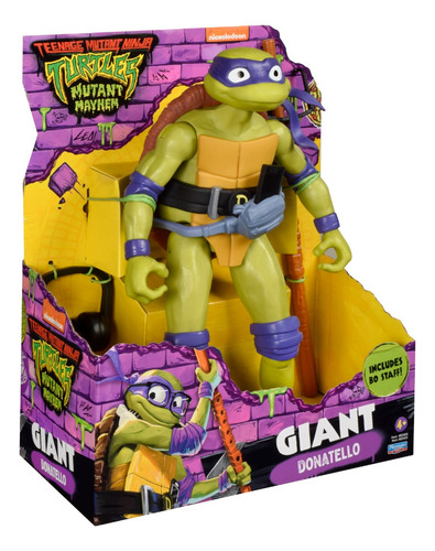Figura De Acción Teenage Mutant Ninja Turtle Giant Donatello