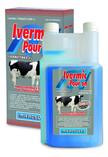 comprar Ivermic Pour On Microsules Descarte Zero Do Leite - 1 Litro