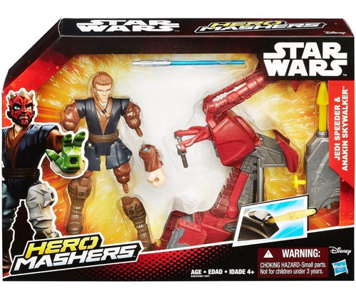 Star Wars Hero Mashers Jedi Speeder Figura Anakin Skywalker