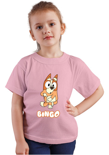 Polera Niños Bingo Heeler Sup Bluey Algodon Wiwi