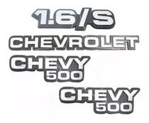 Comprar Kit Emblemas Insignias Chevrolet Chevy 500 1.6\u002Fs