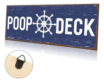 Comprar Poop Letrero Nautico Para Decoracion Pared Cuarto Bebe Playa