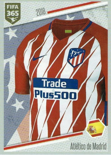 Lámina Album Fifa 365 2018 / Atlético De Madrid - Camiseta