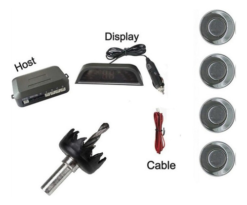 Kit De Sensor De Estacionamiento Led Inalámbrico For