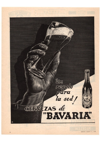 Cerveza Bavaria Publicidad De 1948