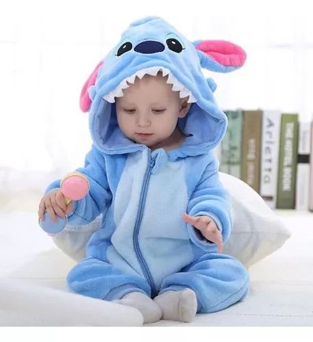 Pijama Mameluco Bebe Disfraz Kigurumi Stitch Niños Clientito