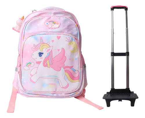 Mochila De Carrito Unicornio Bolsa Primaria Las 2ruedas