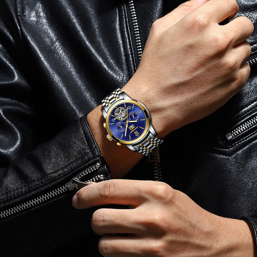 Reloj Mecánico Luminoso Automático Poedagar Para Hombre