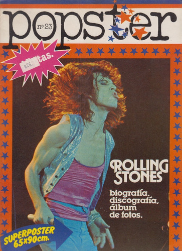 Rock Revista Popster España Rolling Stones Poster 65 X 90 Cm