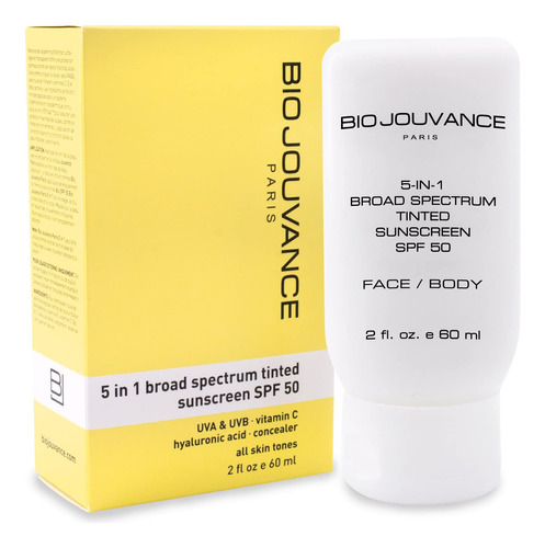 Bio Jouvance - Protector Solar Tintado 5 En 1 Spf 50 Univers