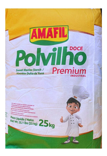 Polvilho Doce Premium (polvillo Dulce) 25kg - Amafil