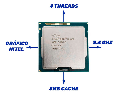 Kit Proc Intel I3 + Mb 1155 Hdmi + 8gb Ddr3 + Rede Gigabit
