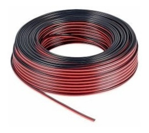 Cable 2x22 Polarizado Duplex Rojo Negro Cobre Cablesa