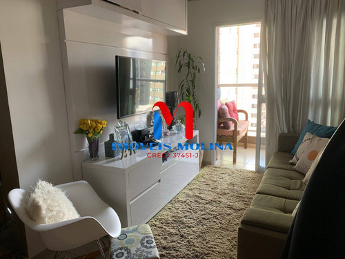 Imagem 2 de 15 de Apto Vl. Guiomar 62m² 2 Dorms 1 Vaga Com Lazer - 4076