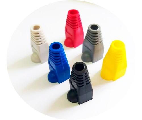Bota Capuchón Protector Para Conector Plug Rj45 100 Pz