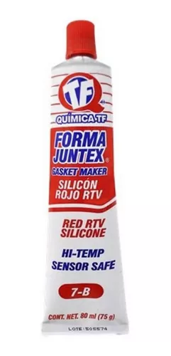  FBrand Sellador de motor, fabricante de juntas de silicona RTV  de alta temperatura, rojo, 3 onzas (paquete de 1) : Automotriz