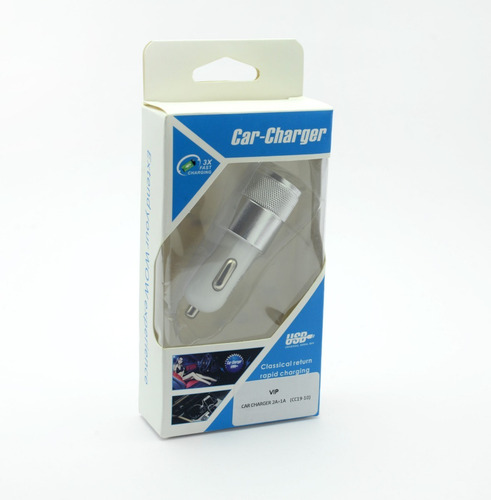 Cargador De Auto Doble Usb 2a + 1a Rey Ofertas