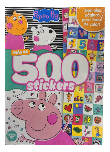 Peppa Pig Coloring Adventures Over 500 adesivos Pinte e brinque com seus personagens favoritos, páginas para preencher com cores: Piggy Greoge Family Friends