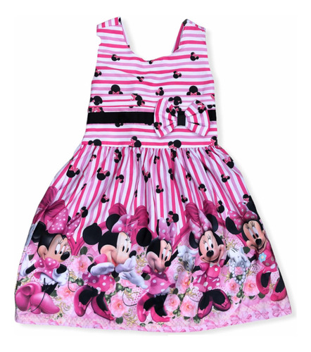 Vestido De Festa Infantil Temático Minnie