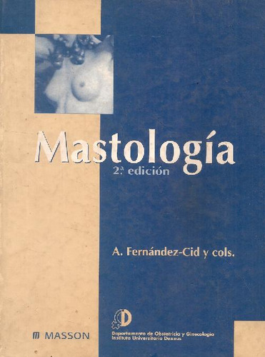 Libro Mastologia De Carlos Fernández Pérez Alfonso Cid Fenol