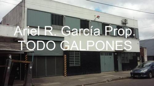 Galpón 1000m2 S/lote 17,32x50; Gas Industrial; Fza. Motriz - Caseros