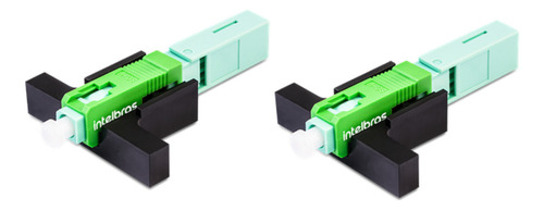 Kit Conector Fast Click Sc/apc P/fibra Optica Xff 2c 10pçs