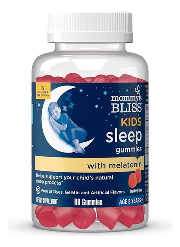 Mommys Bliss Kids Sleep 60 Gomitas Melatonina Frutilla