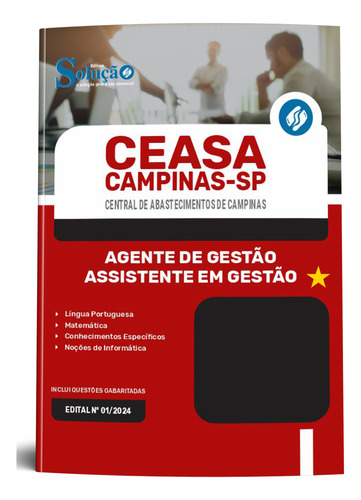 Apostila Agente Gestão Assistente Ceasa Campinas 2024 Soluçã