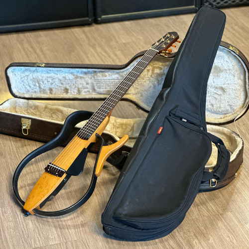 Violão Yamaha Silent Slg 110s -maismusika Natural Destro Mahogany (Usado)