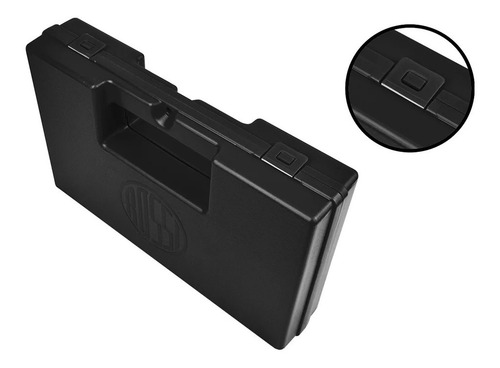 Imagem 3 de 6 de Maleta Rígida Pistola Armas Airsoft Rossi 28cm + Alvos