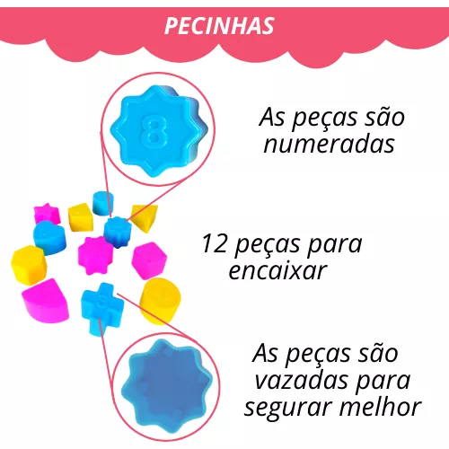 Pecinhas De Montar Solapa Cores Variadas Pica Pau Brinquedos