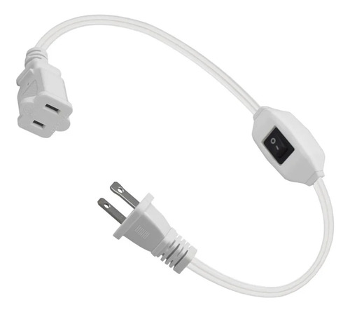 Cable De Extensión De 12,6 Con Interruptor, Enchufe De Ca