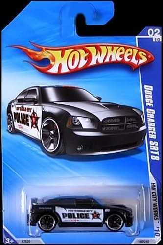 2010 Hot Wheels City Works 02/10 Cargador Dodge Negro Srt8