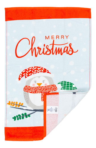 Paquete 5 Trapos/secadores Navideños, Diseños Hilasal Color Rojo Wishes