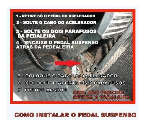 Imagem 9 de 10 de Pedal Acelerador Suspenso Para Fusca Buggy Brasilia Promoção