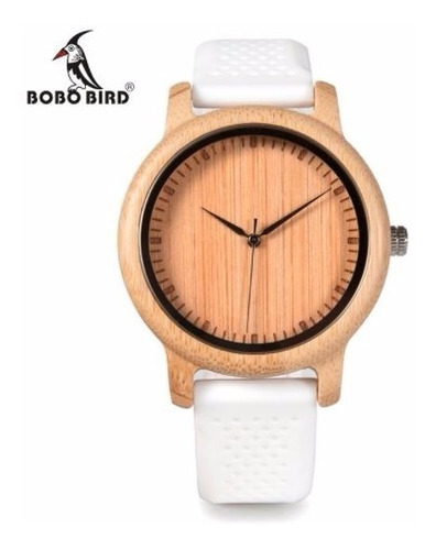 Relógio Unissex Bobo Bird B071 Madeira Natural Original