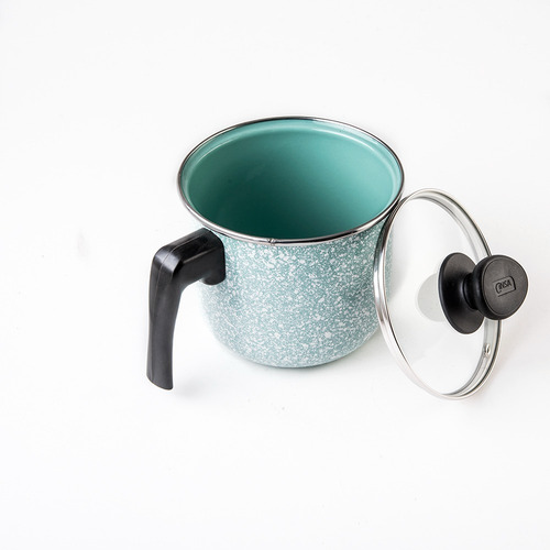 Imagen 4 de 10 de Batería De Cocina Cinsa Granito Jade Menta 12 Piezas