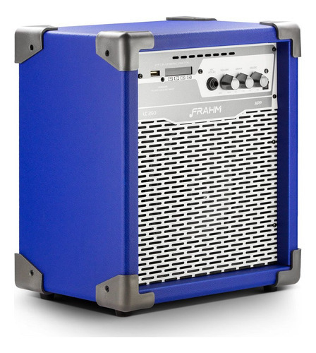 Caixa Som Amplificada Multiuso Frahm Colors Lc-250 App 100w Cor Azul Voltagem