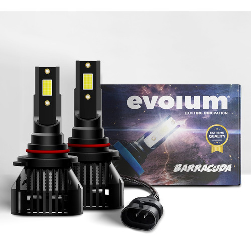 Kit Focos Led Evolum Barracuda H1 H7 H11 9005 9006 5202