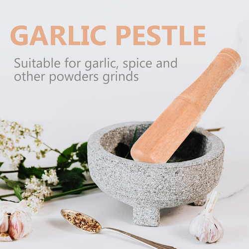 Machacadora De Ajo Wood Pestle Muddler, Herramienta Para Mac