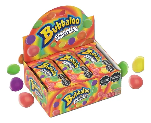 Bubbaloo Caramelos Confitados Pack X 12un Cioccolato Tienda