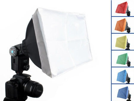 Kit Portátil Para Flash Fga-k8 Com 6 Modificadores
